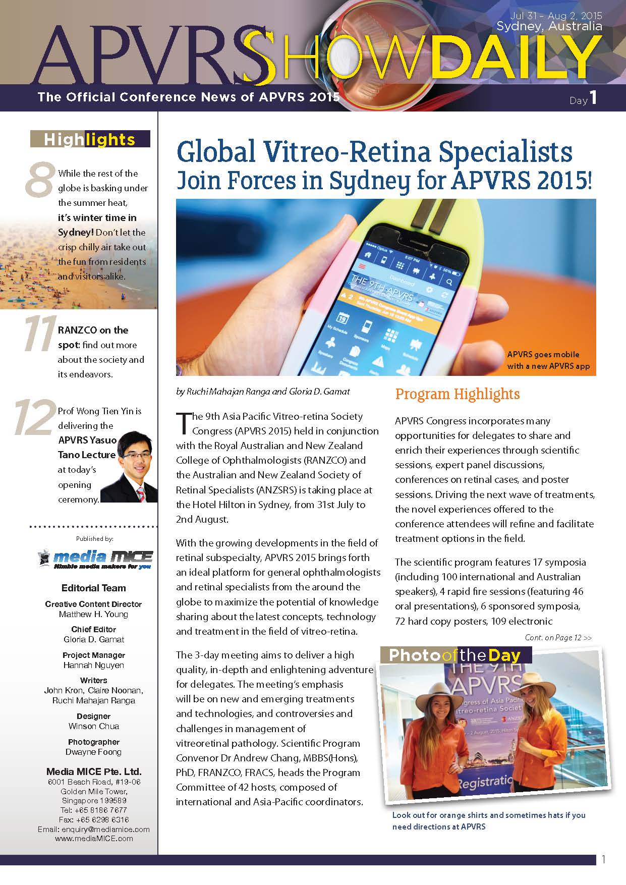 APVRS_ShowDaily_2015 issue1 issuu