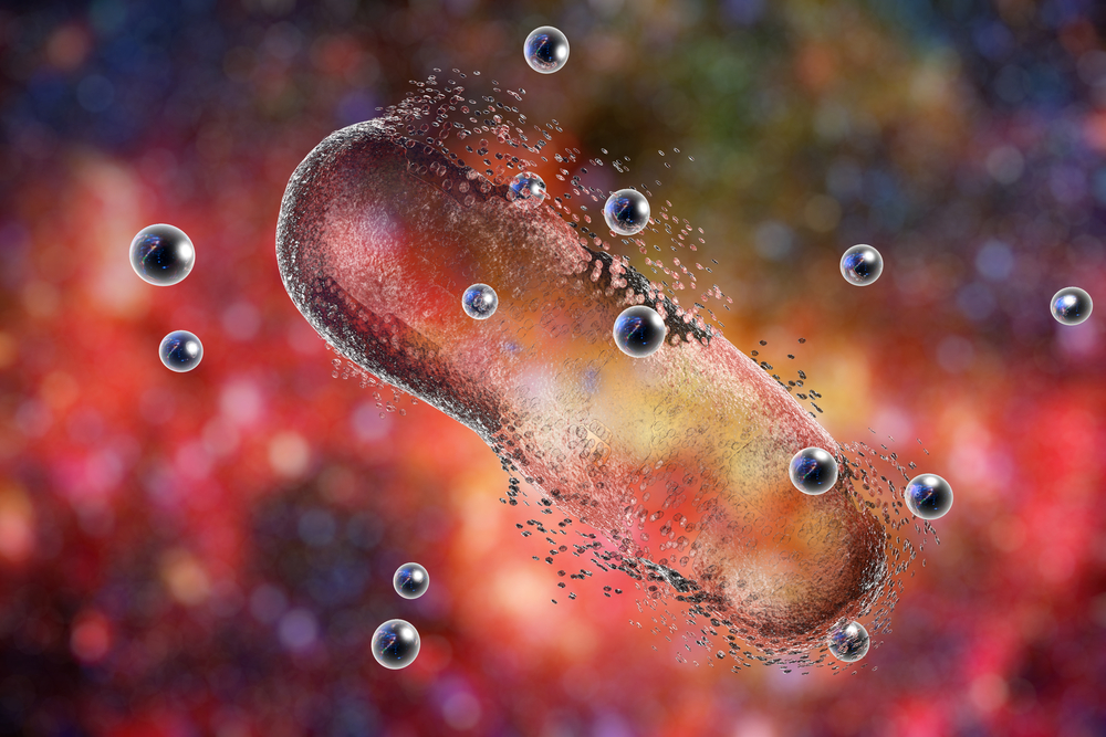 Destruction,Of,A,Bacterium,By,Silver,Nanoparticles.,An,Illustration,Can