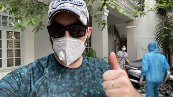 Matt arrives home