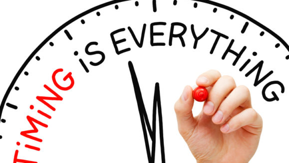 Timing Is Everything Clock Concept