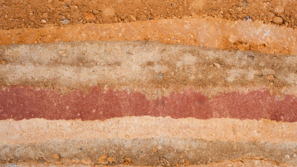 Layer of soil