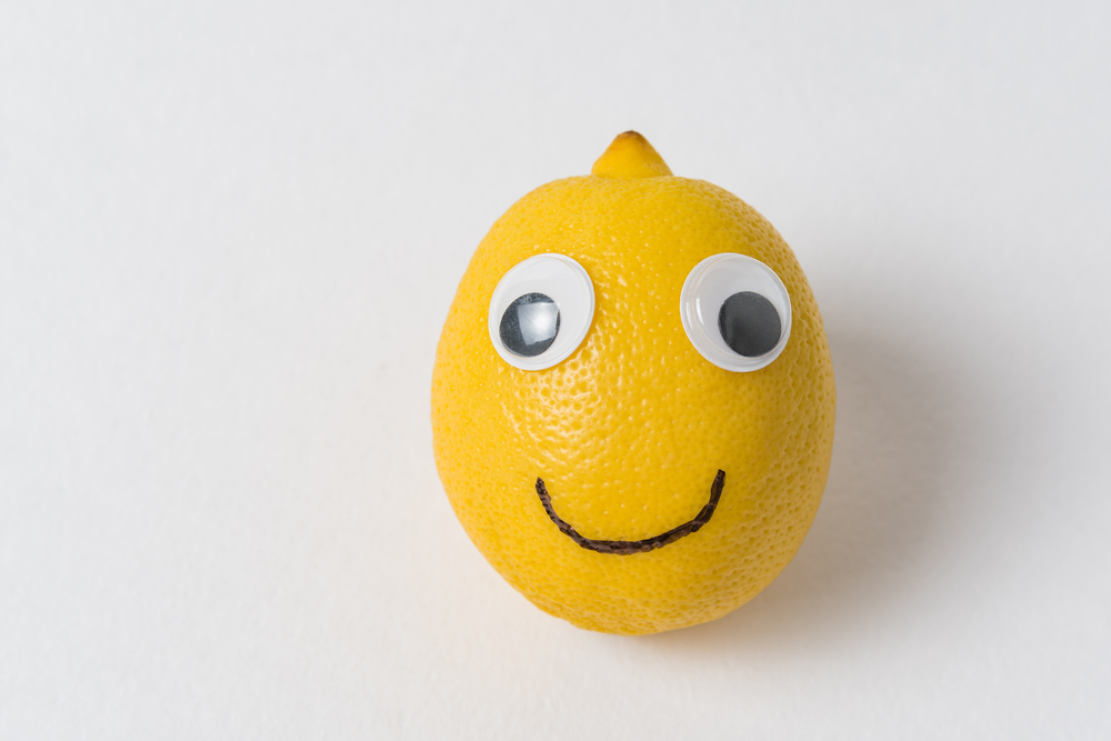 Funny,Lemon,Fruit,Character.,Ripe,Lemon,With,Eyes,And,Smile.
