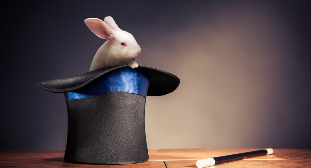 Photo,Composite,Of,A,Rabbit,In,A,Magician,Hat